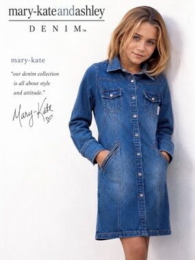 Mary-Kate and Ashley Denim Dress Size L 10/12